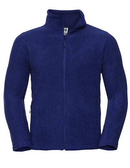 Russell Athletic Men´s Full Zip Outdoor Fleece in Bright Royal – mit Firmenlogo individualisierbar