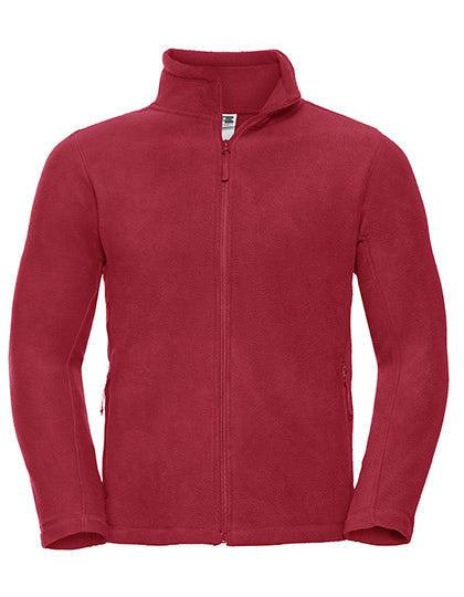 Russell Athletic Men´s Full Zip Outdoor Fleece in Classic Red – mit Firmenlogo individualisierbar