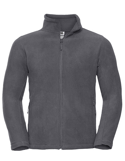 Russell Athletic Men´s Full Zip Outdoor Fleece in Convoy Grey (Solid) – mit Firmenlogo individualisierbar