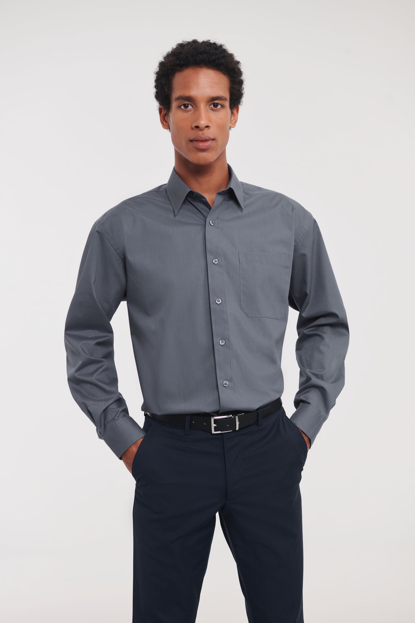 Men´s L/S Poly-Cotton Easy Care Poplin Shirt