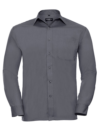 Men´s L/S Poly-Cotton Easy Care Poplin Shirt