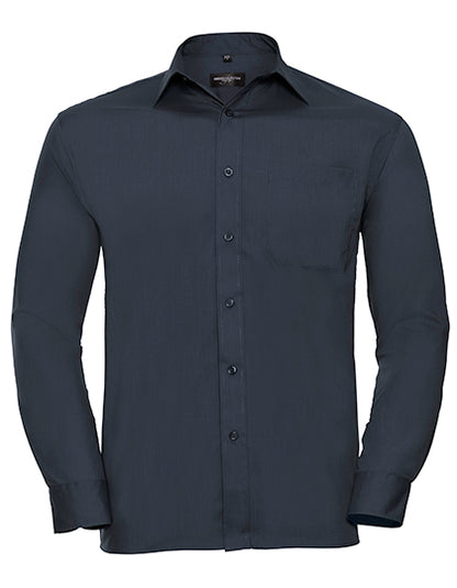 Men´s L/S Poly-Cotton Easy Care Poplin Shirt
