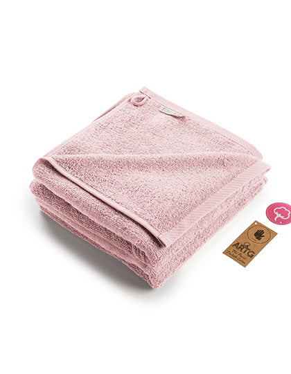 Fashion Handtuch 50 × 100 cm AR035 in Blossom Pink – für Firmenlogo individualisierbar