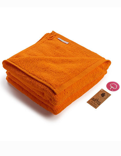 Fashion Handtuch 50 × 100 cm AR035 in Bright Orange – für Firmenlogo individualisierbar