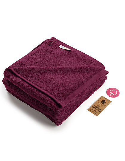 Fashion Handtuch 50 × 100 cm AR035 in Burgundy – für Firmenlogo individualisierbar