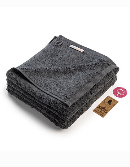 Fashion Handtuch 50 × 100 cm AR035 in Graphite – für Firmenlogo individualisierbar