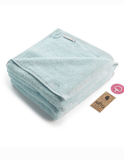 Fashion Handtuch 50 × 100 cm AR035 in Light Blue – für Firmenlogo individualisierbar