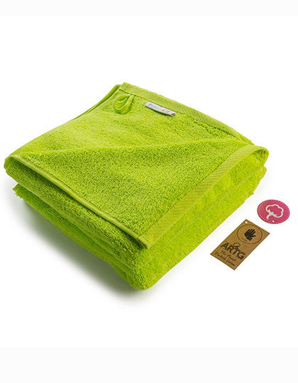 Fashion Handtuch 50 × 100 cm AR035 in Lime Green – für Firmenlogo individualisierbar