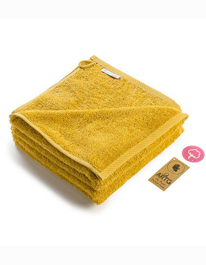 Fashion Handtuch 50 × 100 cm AR035 in Mustard – für Firmenlogo individualisierbar