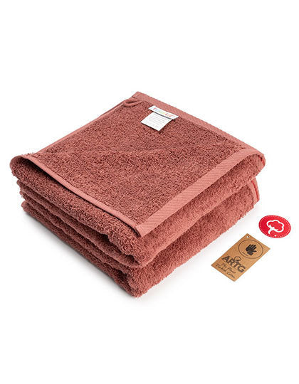 Fashion Handtuch 50 × 100 cm AR035 in Old Pink – für Firmenlogo individualisierbar