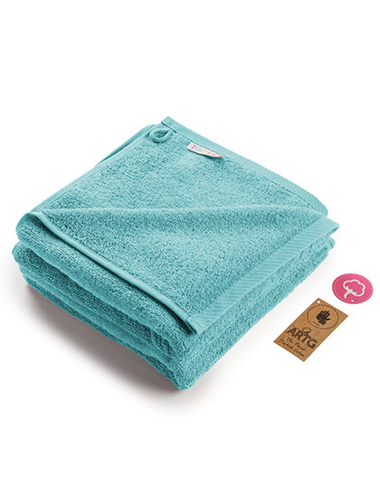 Fashion Handtuch 50 × 100 cm AR035 in Pacific Blue – für Firmenlogo individualisierbar