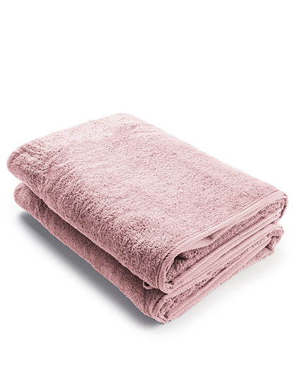 Premium Duschtuch 70 × 140 cm AR036 in Blossom Pink – für Firmenlogo individualisierbar