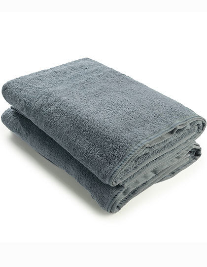 Premium Duschtuch 70 × 140 cm AR036 in Jeans Blue – für Firmenlogo individualisierbar