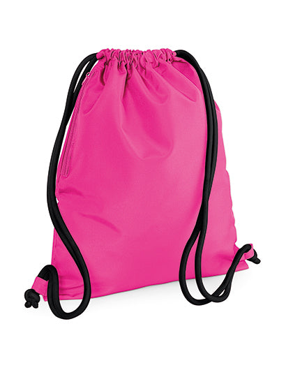 Icon Turnbeutel BG110 in Fuchsia/Black – für Firmenlogo individualisierbar