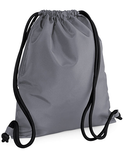 Icon Turnbeutel BG110 in Graphite Grey/Black – für Firmenlogo individualisierbar