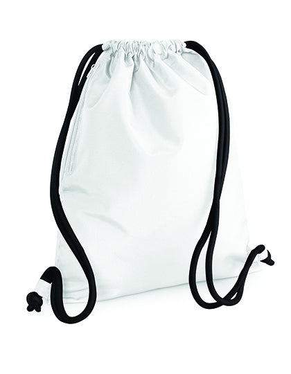 Icon Turnbeutel BG110 in White/Black – für Firmenlogo individualisierbar