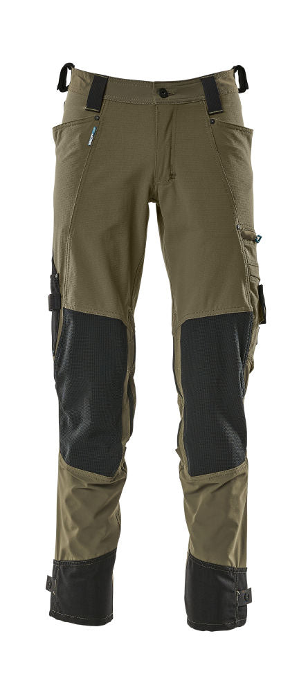 MASCOT ADVANCED Hose mit Knietaschen – 17079-311 – Farbe Moosgrün