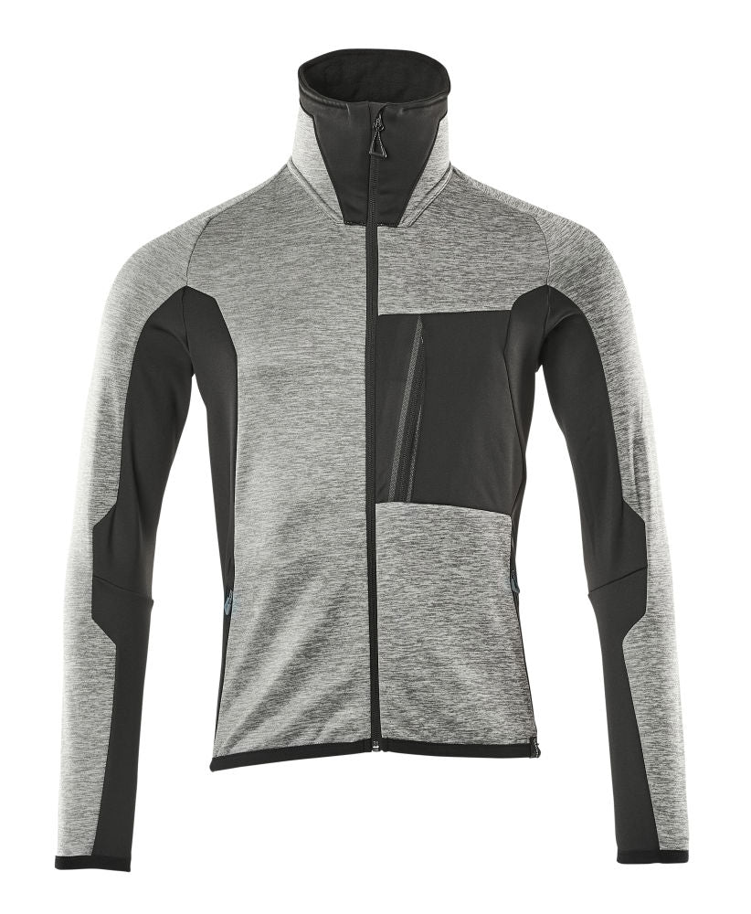 MASCOT ADVANCED Fleecejacke – 17103-316 – Farbe Grau-meliert/Schwarz