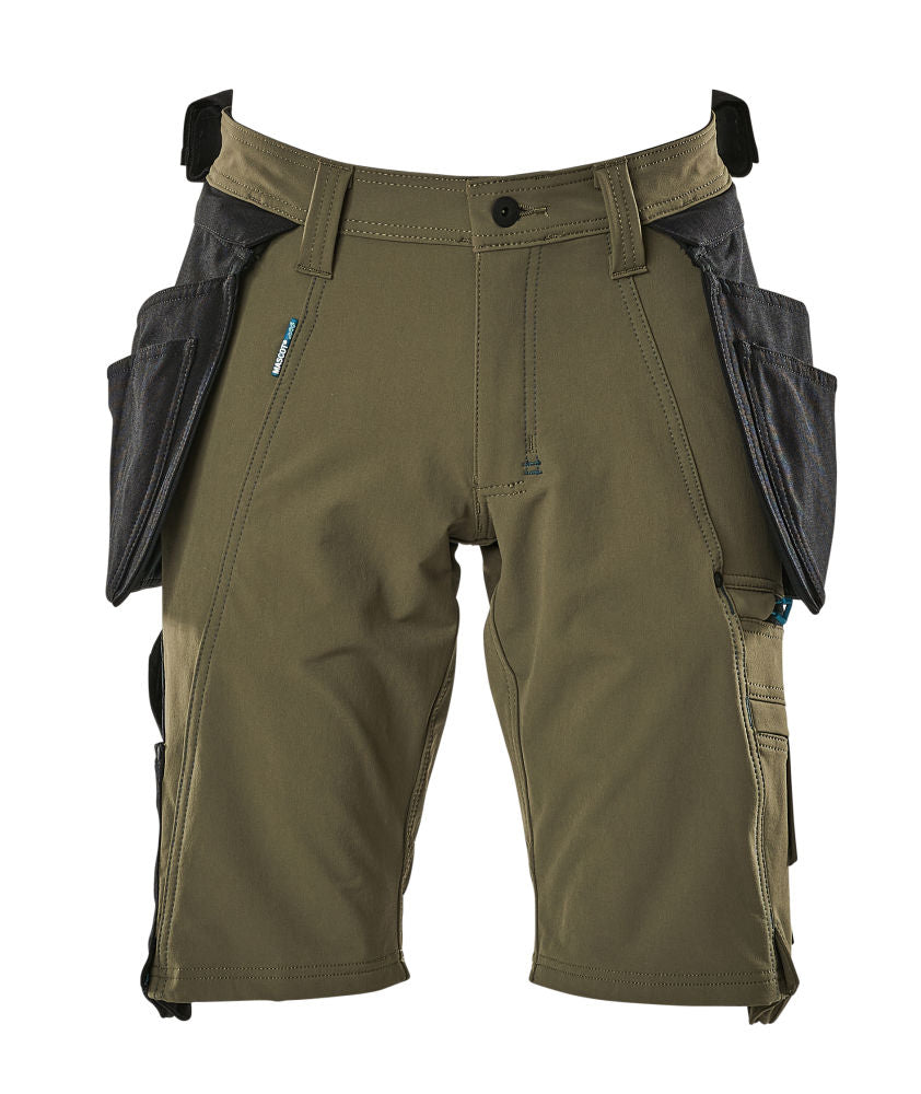 MASCOT ADVANCED Shorts mit Hängetaschen – 17149-311 – Farbe Moosgrün