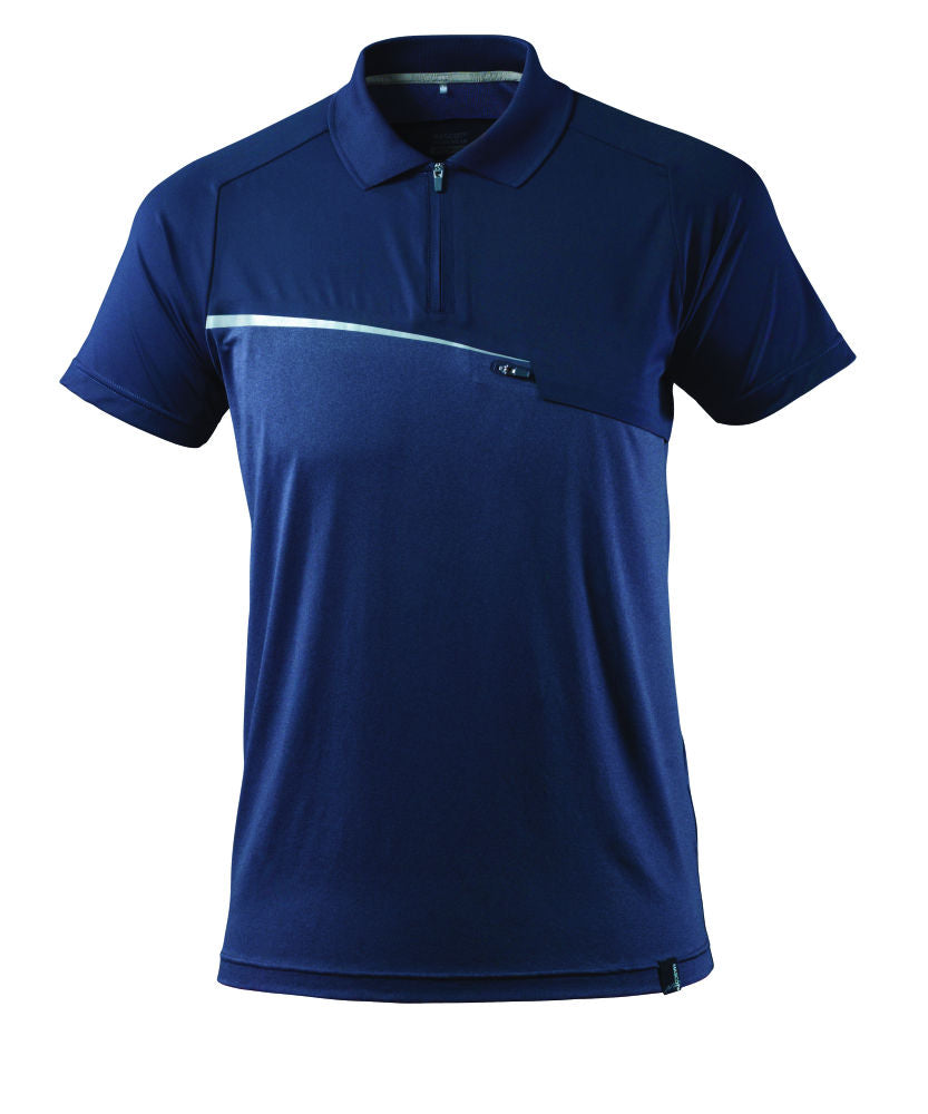 MASCOT ADVANCED Polo-Shirt mit Brusttasche – 17283-945 – Farbe Schwarzblau