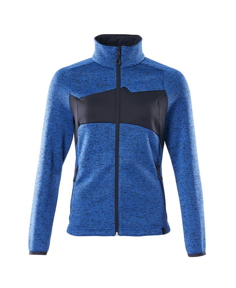 MASCOT ACCELERATE Strickpullover mit Reißverschluss – 18155-951 – Farbe Azurblau/Schwarzblau