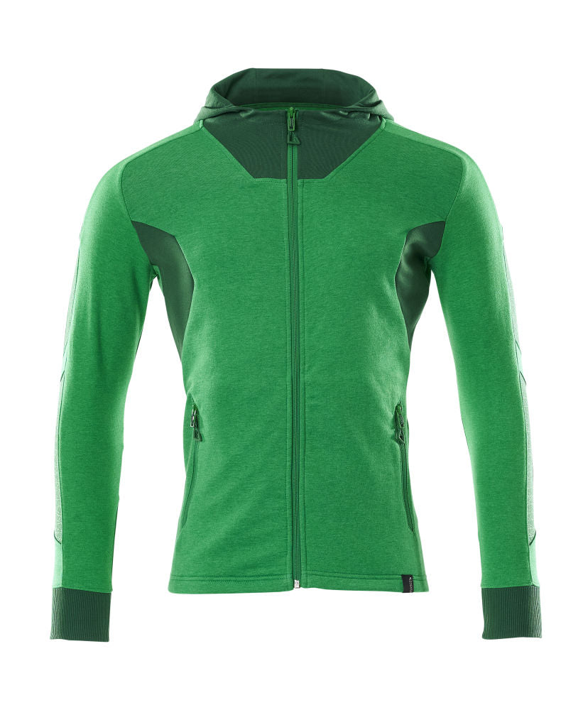 MASCOT ACCELERATE Kapuzenpullover mit Reißverschluss – 18584-962 – Farbe Grasgrün/Grün