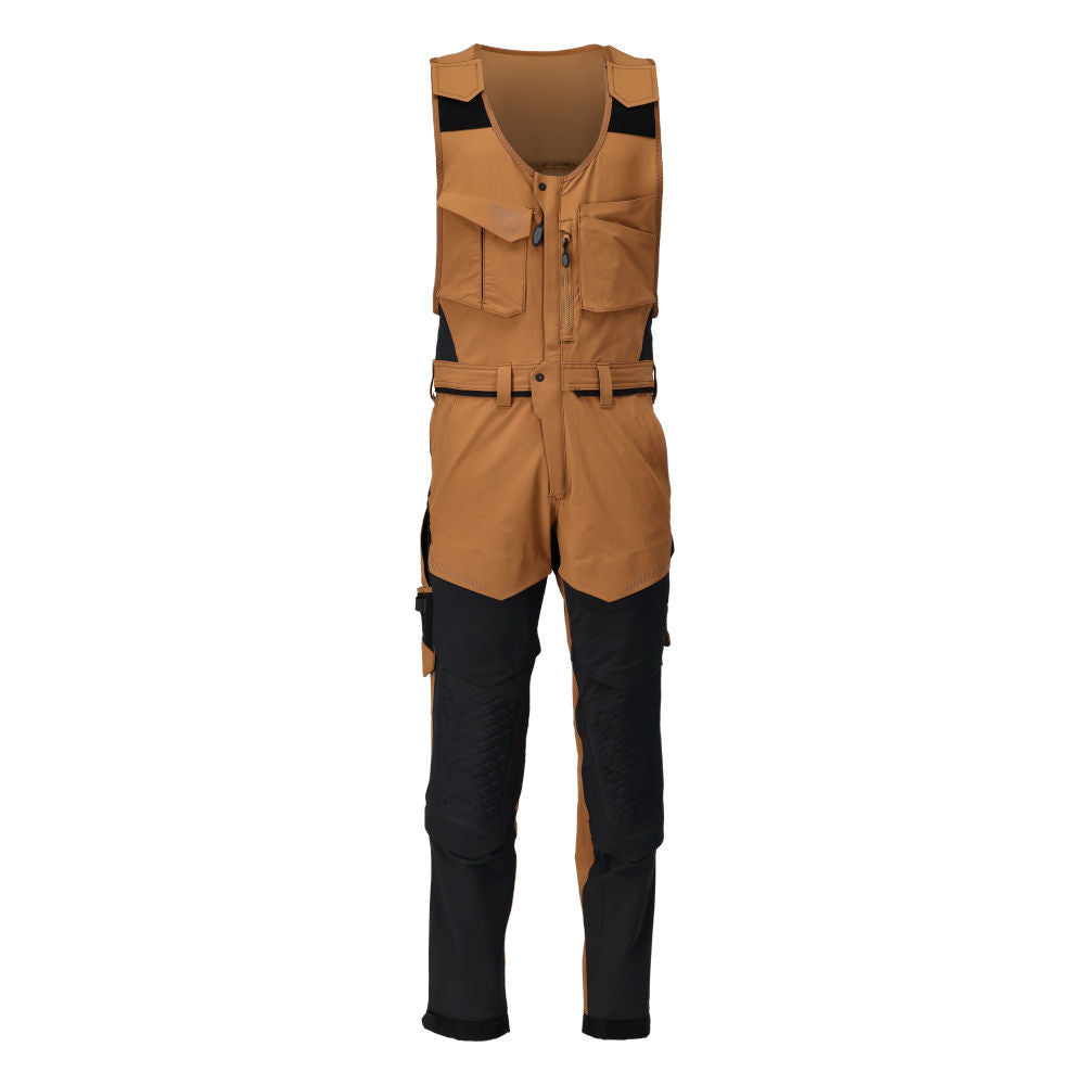 MASCOT CUSTOMIZED Kombihose mit Knietaschen – 22069-311 – Farbe Nussbraun/Schwarz