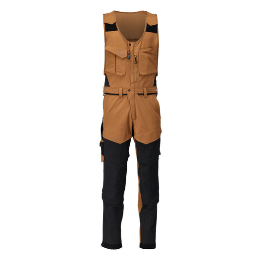 MASCOT CUSTOMIZED Kombihose mit Knietaschen – 22069-311 – Farbe Nussbraun/Schwarz