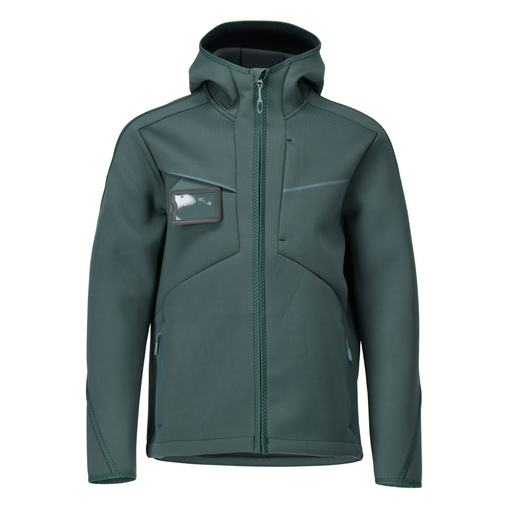 MASCOT CUSTOMIZED Softshelljacke mit Kapuze – 22086-662 – Farbe Waldgrün