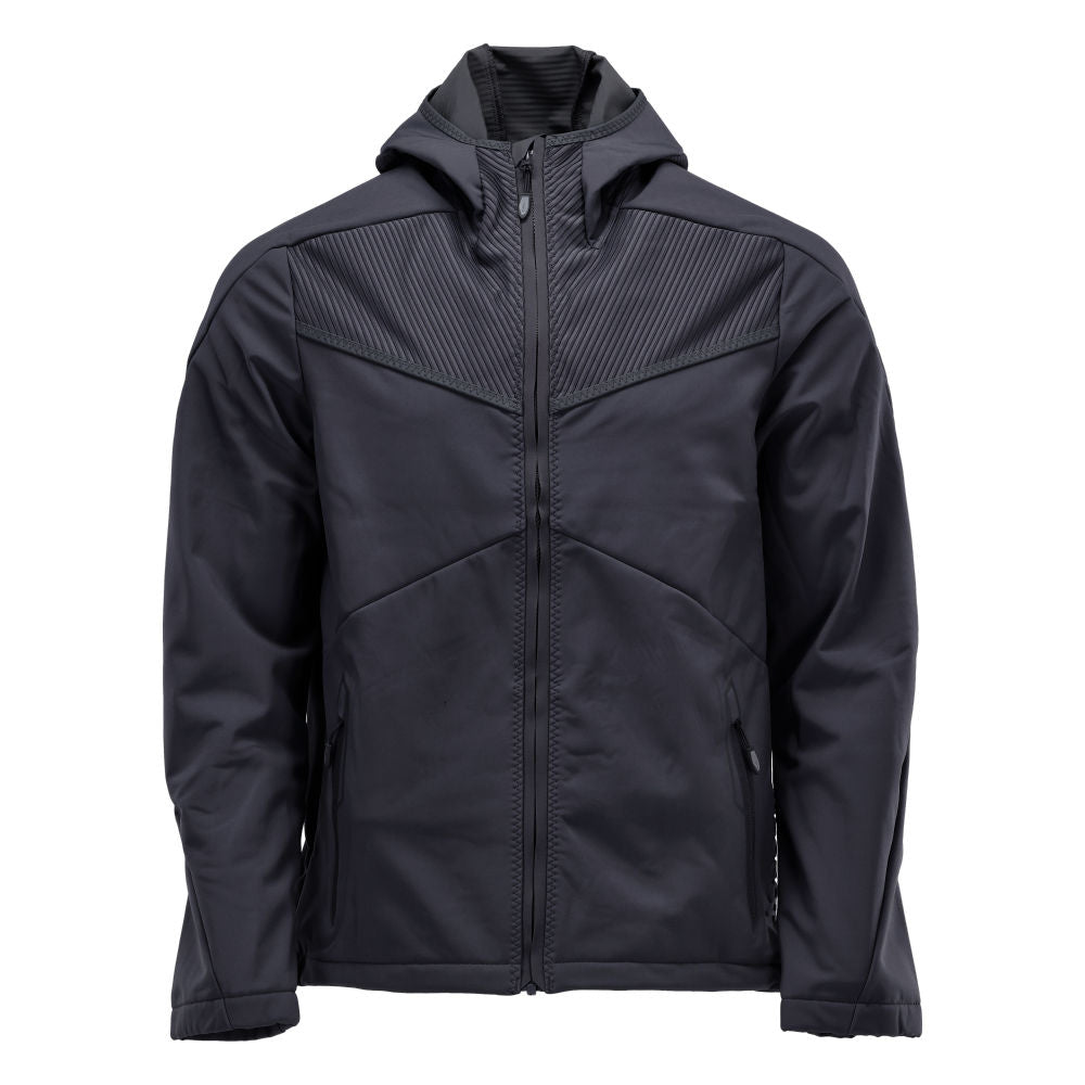 MASCOT CUSTOMIZED Softshelljacke mit Kapuze – 22102-649 – Farbe Schwarzblau