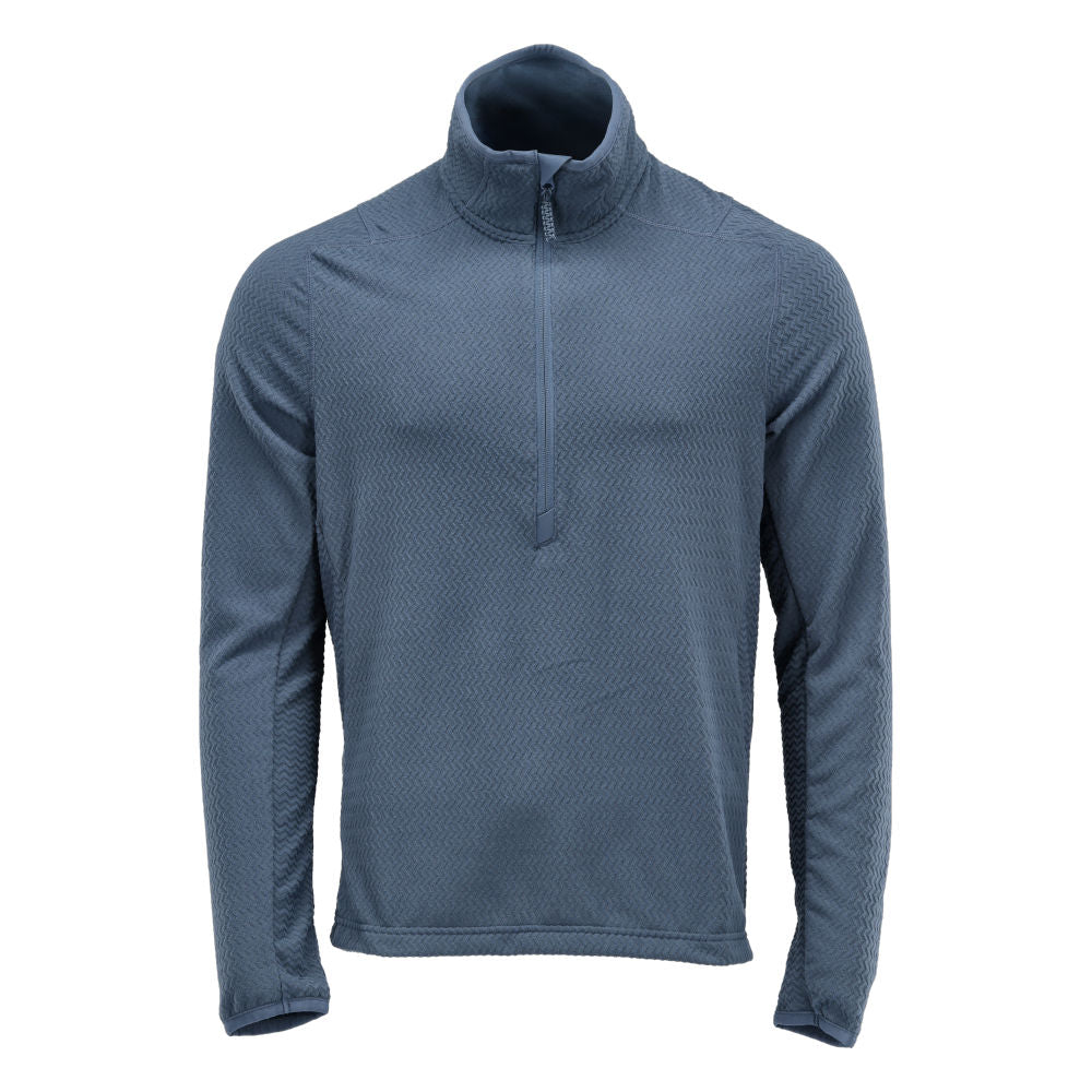 MASCOT CUSTOMIZED Microfleece Pullover mit kurzem Reißverschluss – 22703-639 – Farbe Steinblau