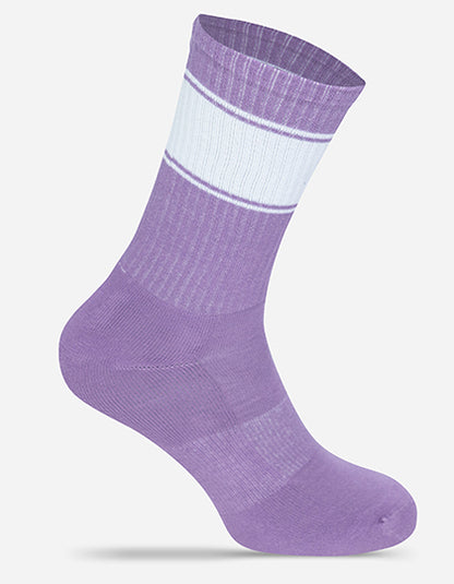 Farbige Tennis-Socken MRS5007 in Lilac/White – individualisierbare Socken für Firmen und Vereine