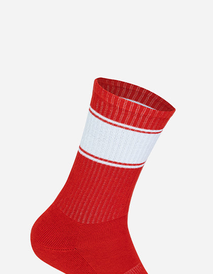 Farbige Tennis-Socken MRS5007 in Red/White – individualisierbare Socken für Firmen und Vereine