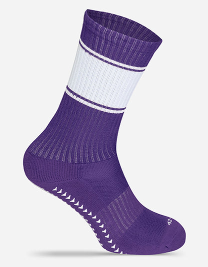Baller-Socken Classics MRS5009 in Purple/White – individualisierbare Socken für Firmen und Vereine