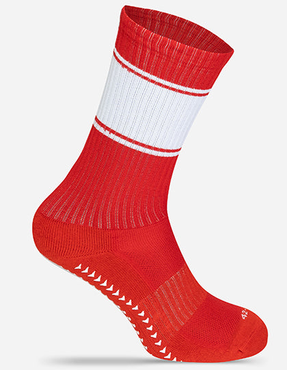 Baller-Socken Classics MRS5009 in Red/White – individualisierbare Socken für Firmen und Vereine