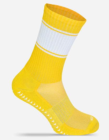 Baller-Socken Classics MRS5009 in Yellow/White – individualisierbare Socken für Firmen und Vereine