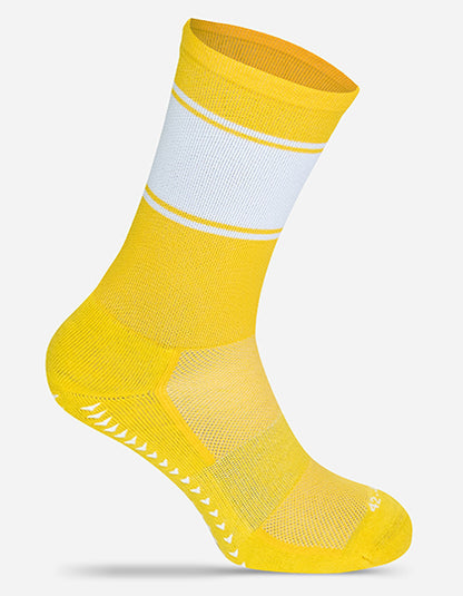 Baller-Socken Light MRS5010 in Yellow/White – individualisierbare Socken für Firmen und Vereine